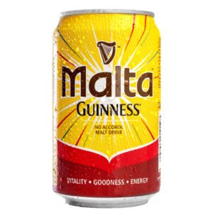 Bouteille de Malta Guinness, boisson maltée énergisante