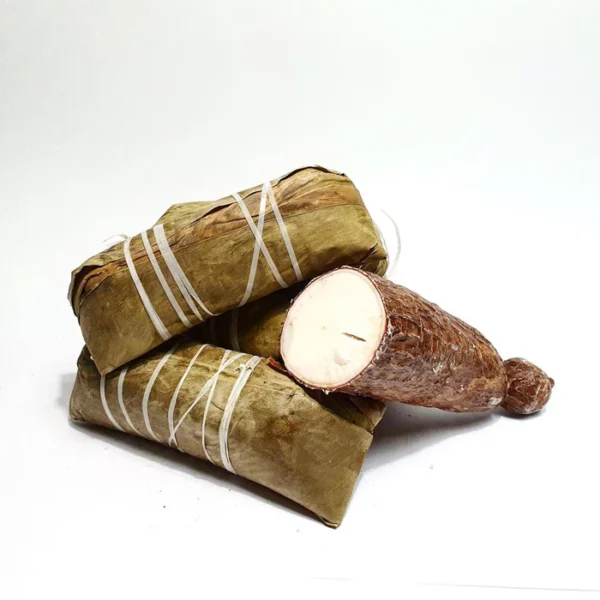 Chikwanga traditionnel, pain de manioc fermenté pour plats africains