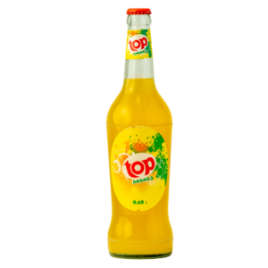 Bouteille de Top Anana, boisson rafraîchissante à l'ananas