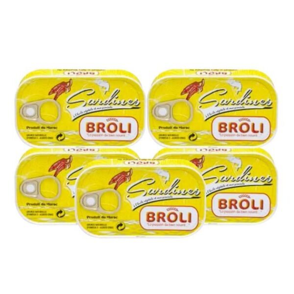 Boîte de sardines Broli, idéale pour des repas rapides et savoureux – Château Rouge Online